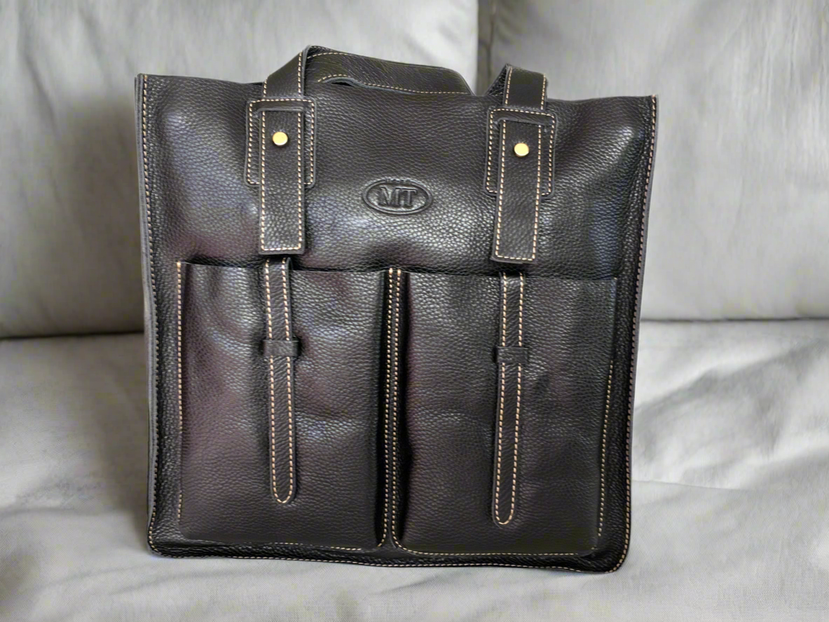 TOP QUALITY LEATHER TOTE BAG