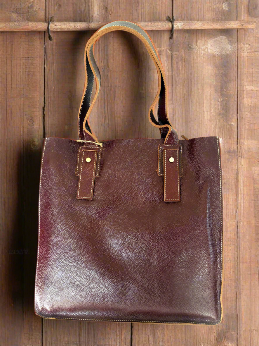 TOP QUALITY LEATHER TOTE BAG